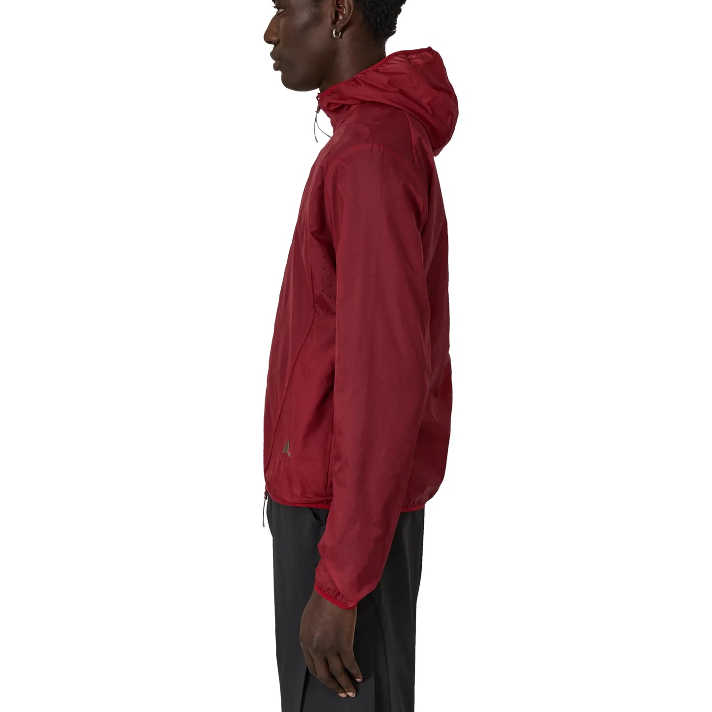 ROA HUE Packable Wind Jacket Dark Red 着用画像 側面