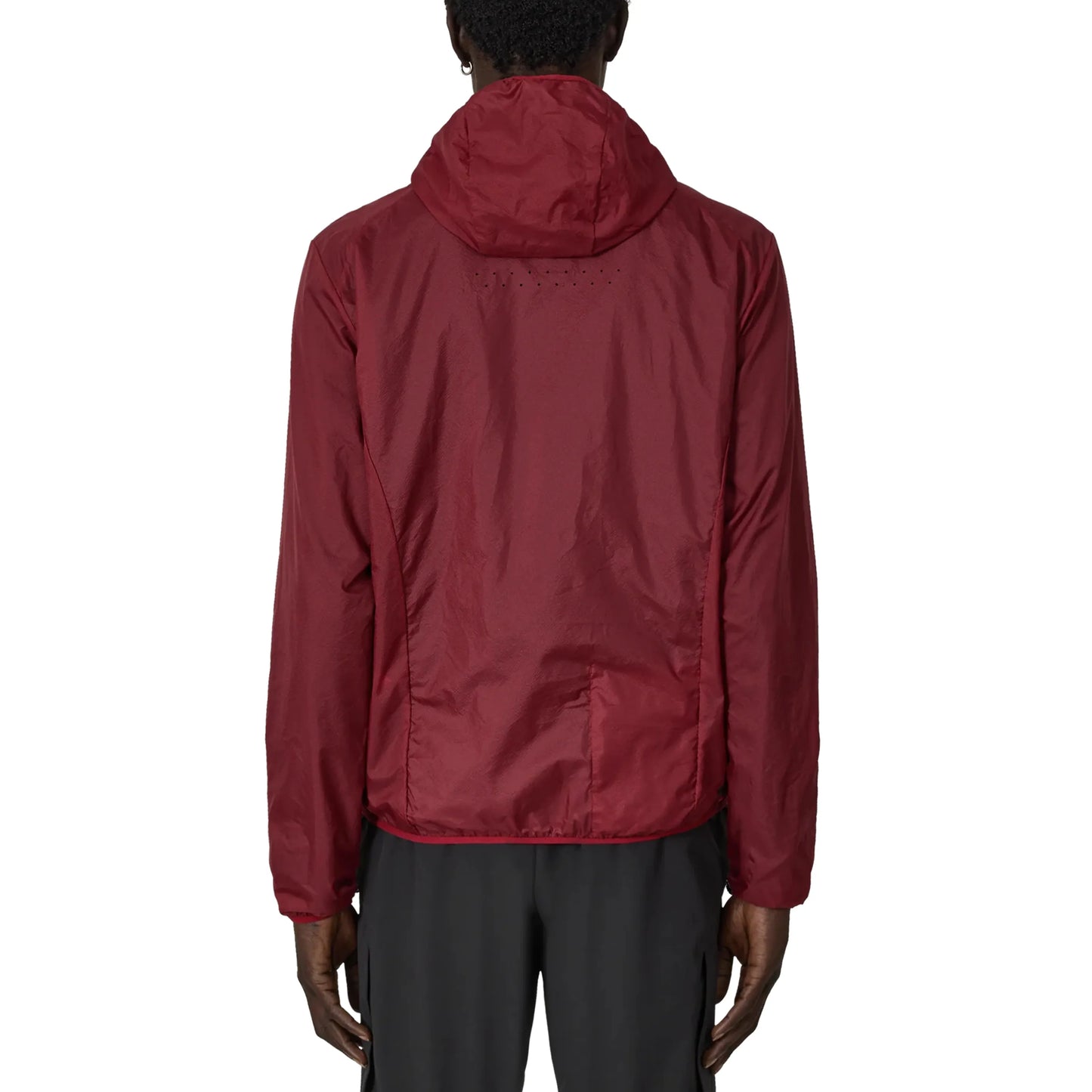 ROA HUE Packable Wind Jacket Dark Red 着用画像 背面