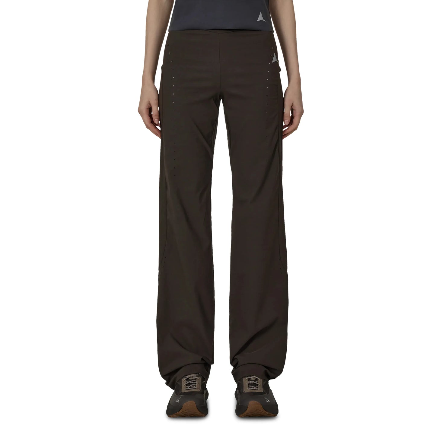 ROA MARVA Compression Flared Pants Dark Brown 着用イメージ 正面