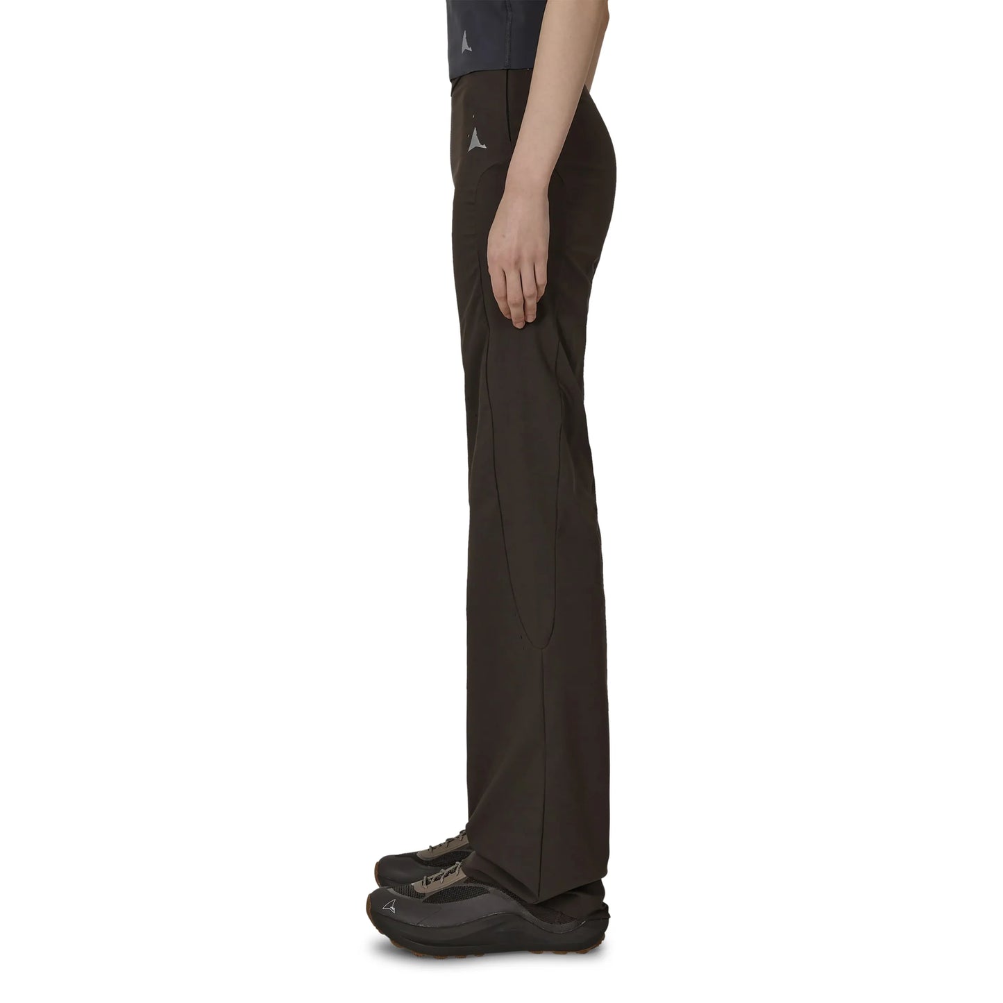 ROA MARVA Compression Flared Pants Dark Brown 着用イメージ 側面