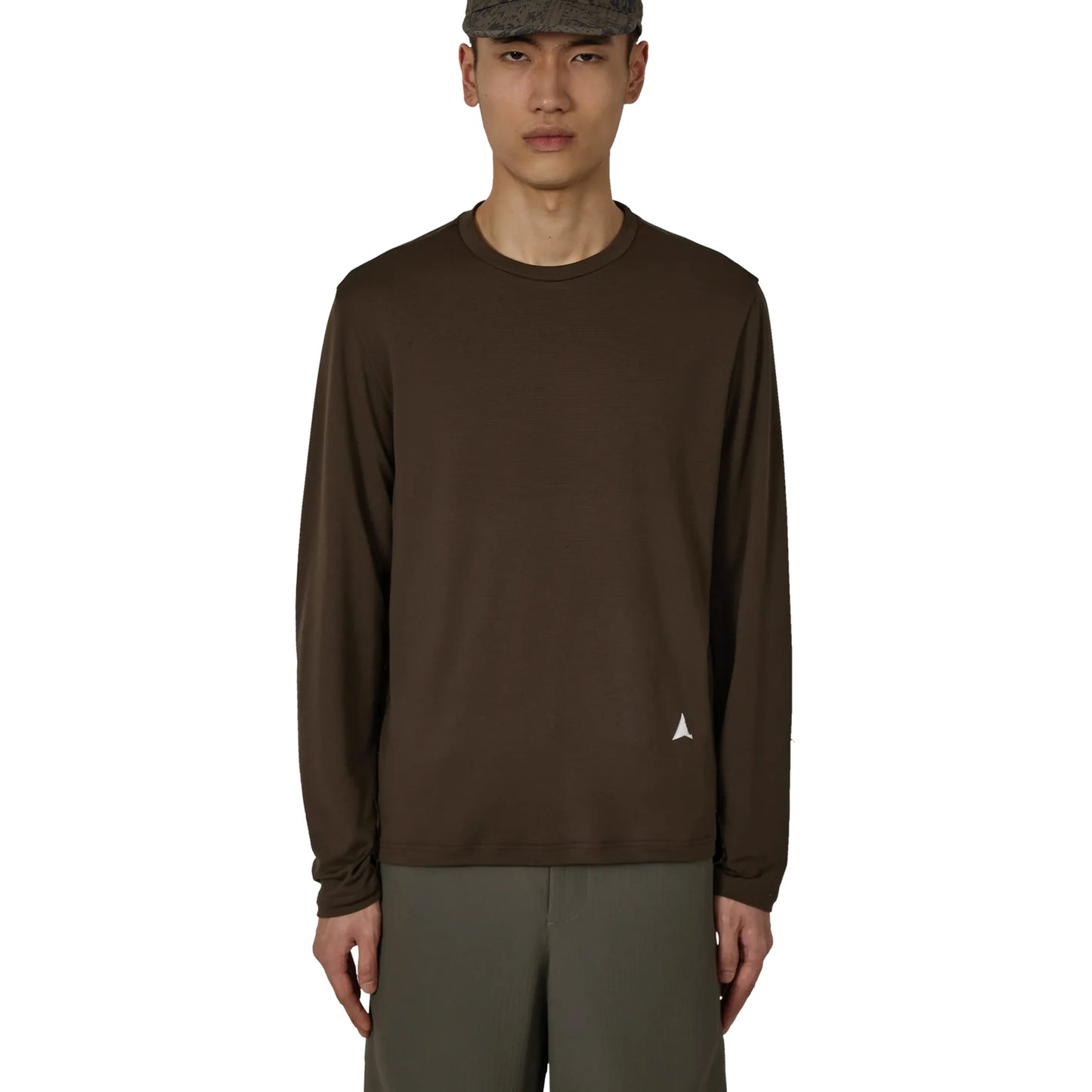 ROA FIREFLIES Base Layer Fast Dry Long Sleeve Brown 着用イメージ 正面