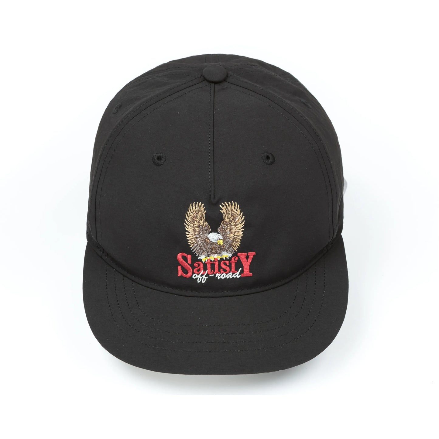 SATISFY FliteSilk™ 5 Panel Pinch Cap Black EAGLE 正面