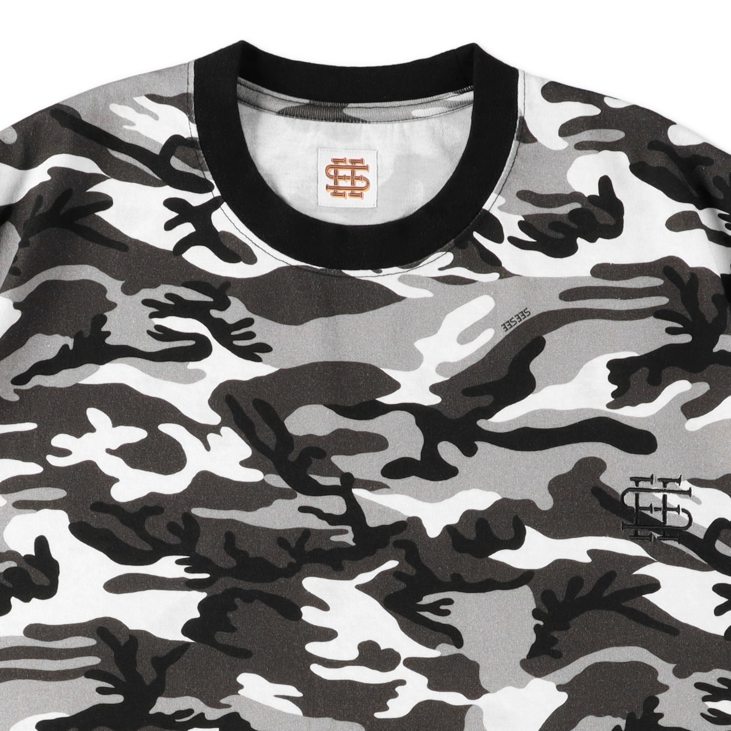 【3-2】SEE SEE SUPER BIG FLAT CITY CAMO TEE【CITY GREY CAMO】