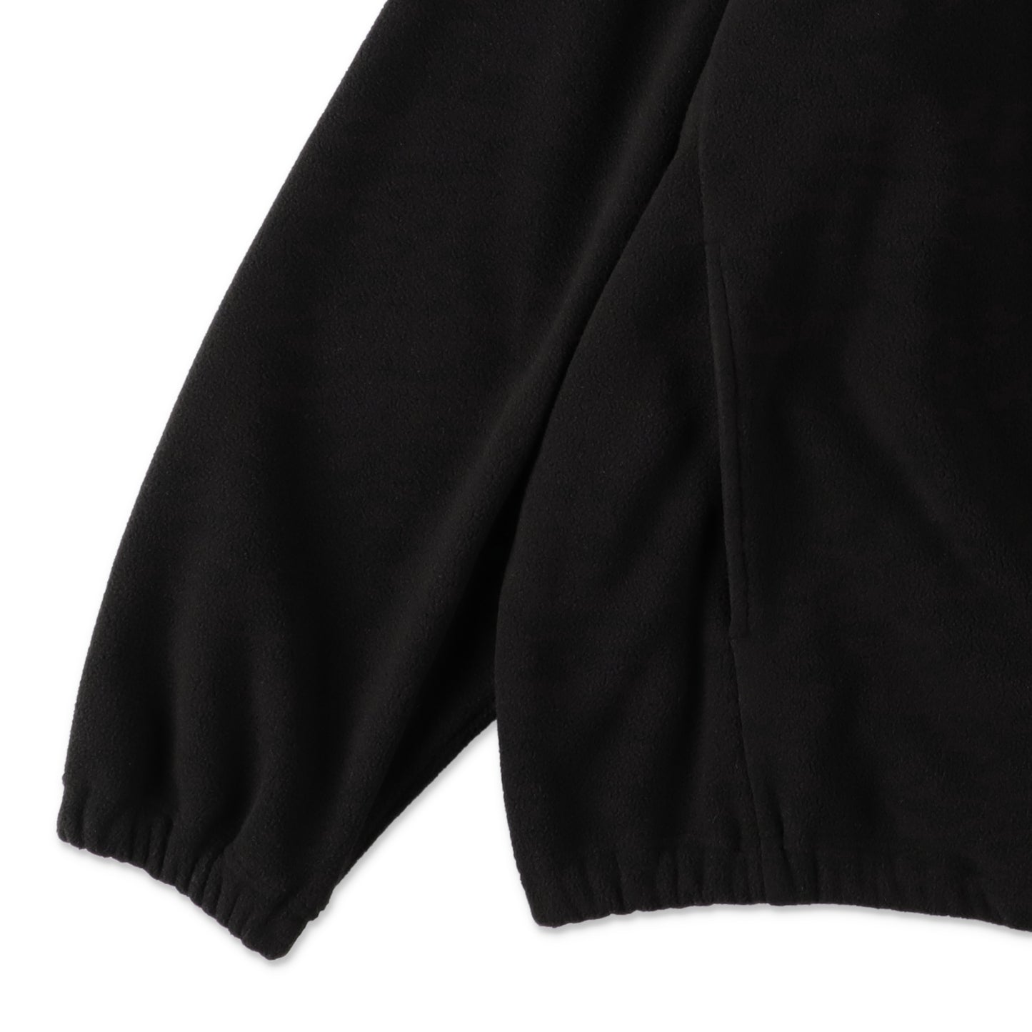 S.F.C FLEECE BASEBALL HALF ZIP JACKET BLACK 袖口