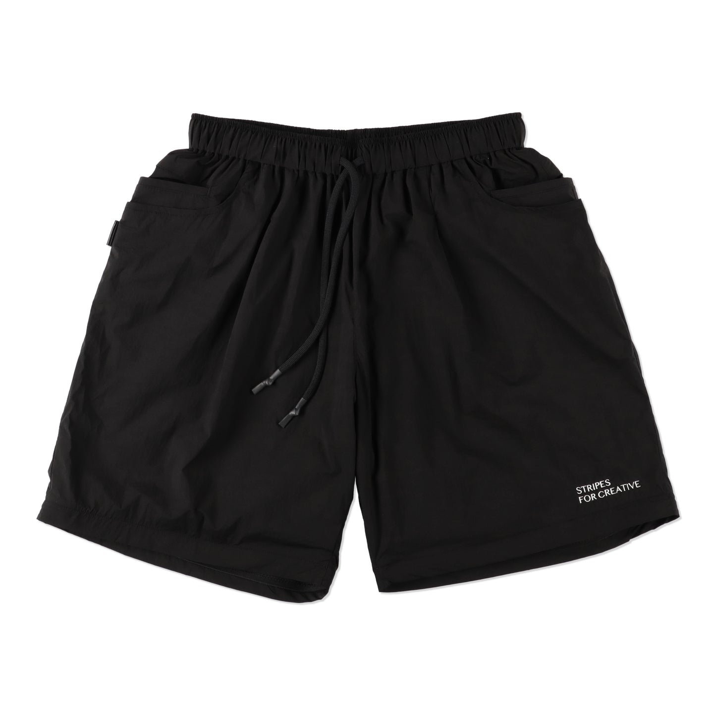 S.F.C SUPER WIDE DETCHTABLE PANTS Black - エスエフシー ショーツ切り替え画像