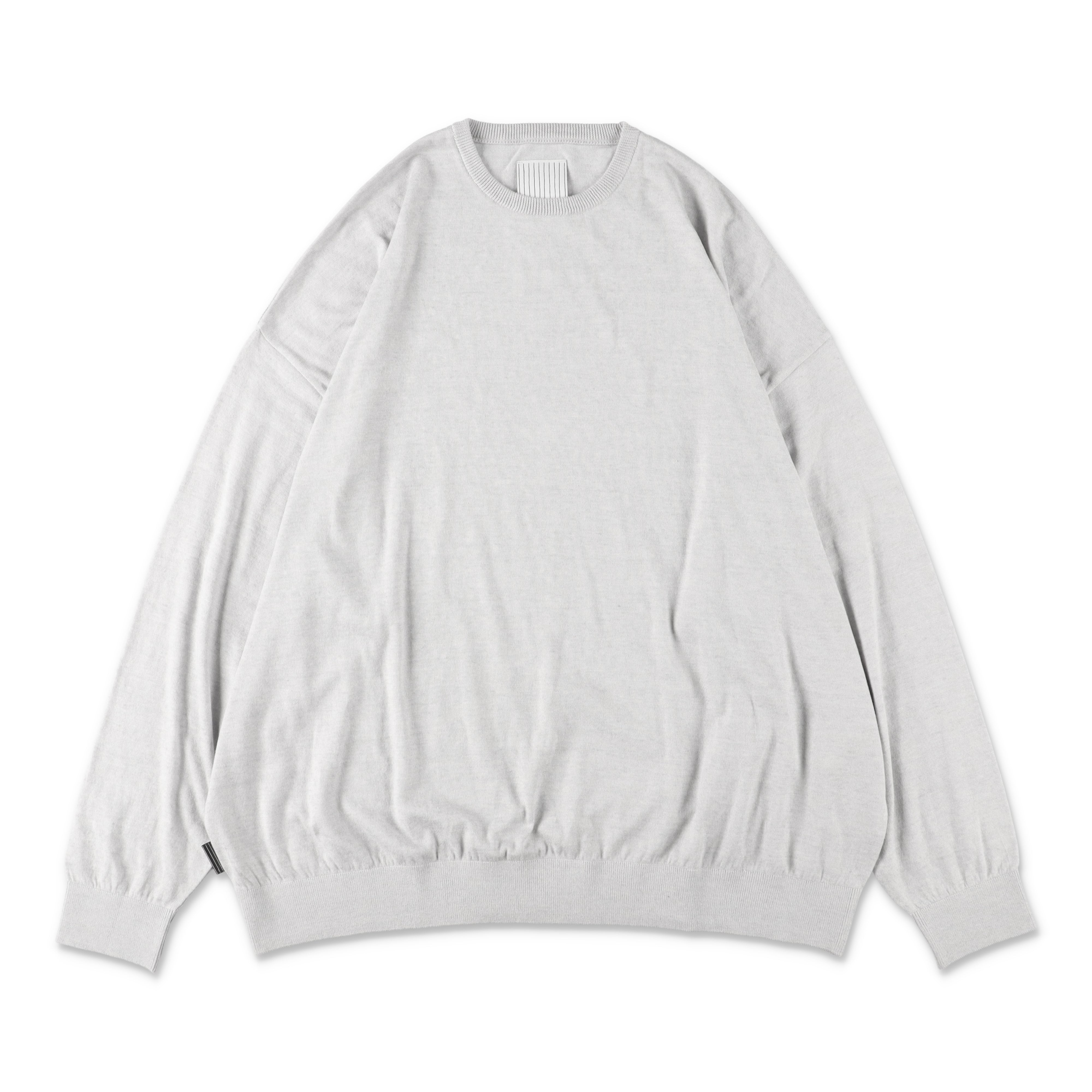 S.F.C BIG LS COTTON KNIT TEE - Grey M – STUDY SHOWROOM STORE