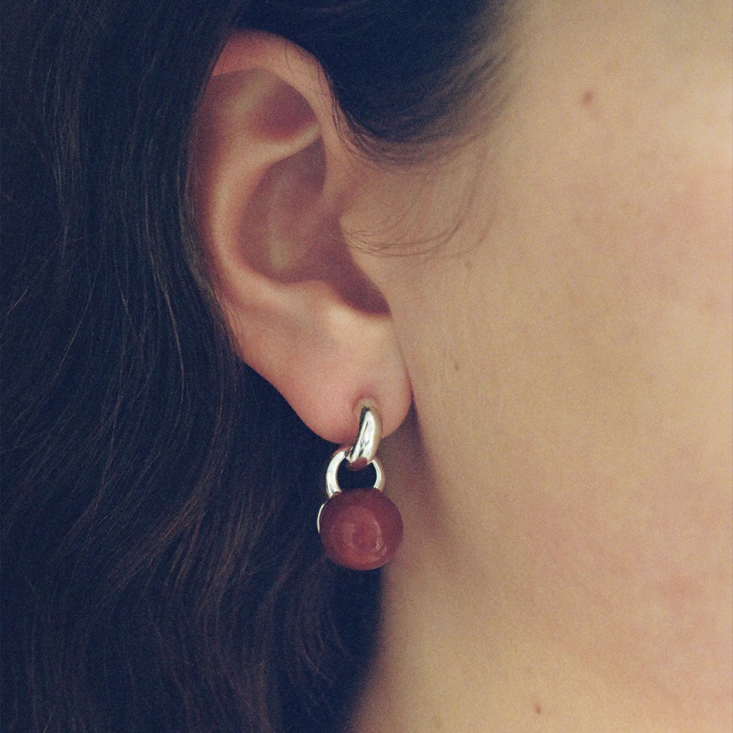 SOPHIE BUHAI Everyday Earrings Carnelian【FW24-E05-SS-CA】