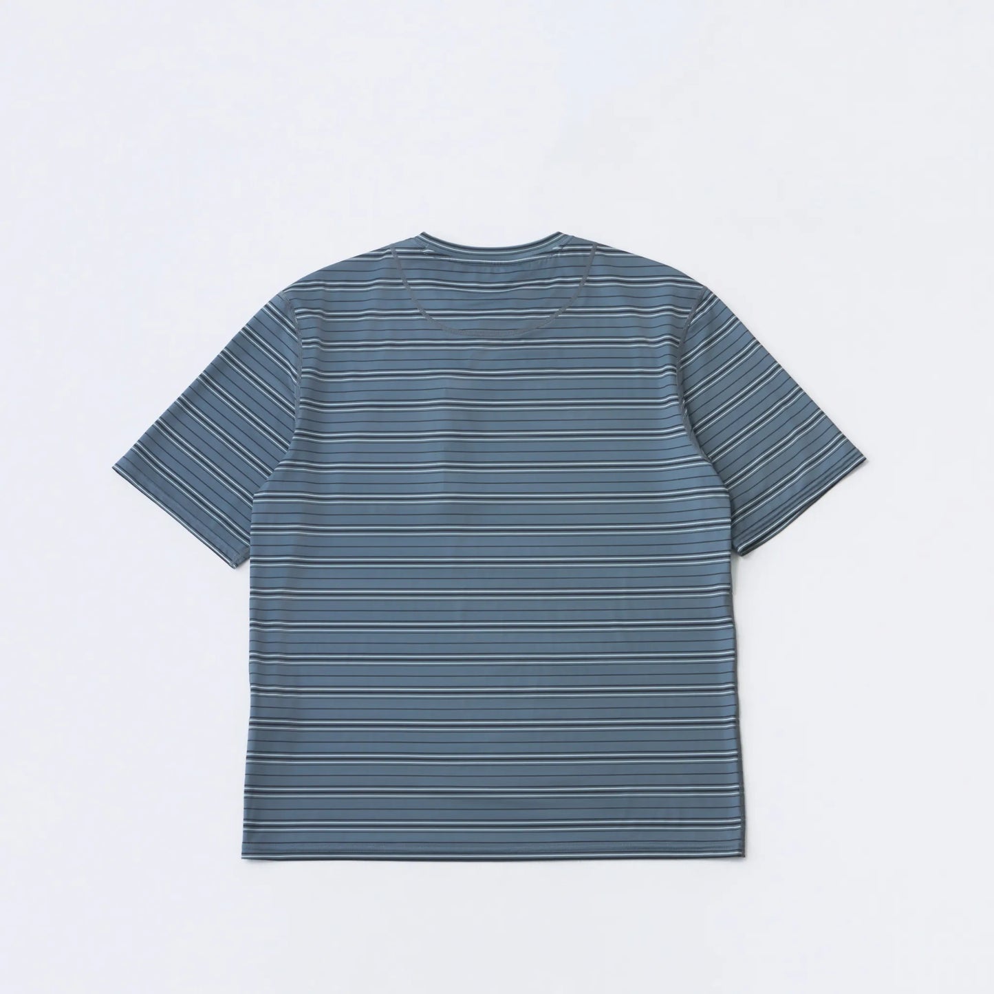 Hiking Patrol STRIPED SHORT SLEEVE NAVY MIXED バックデザイン 背面シルエット