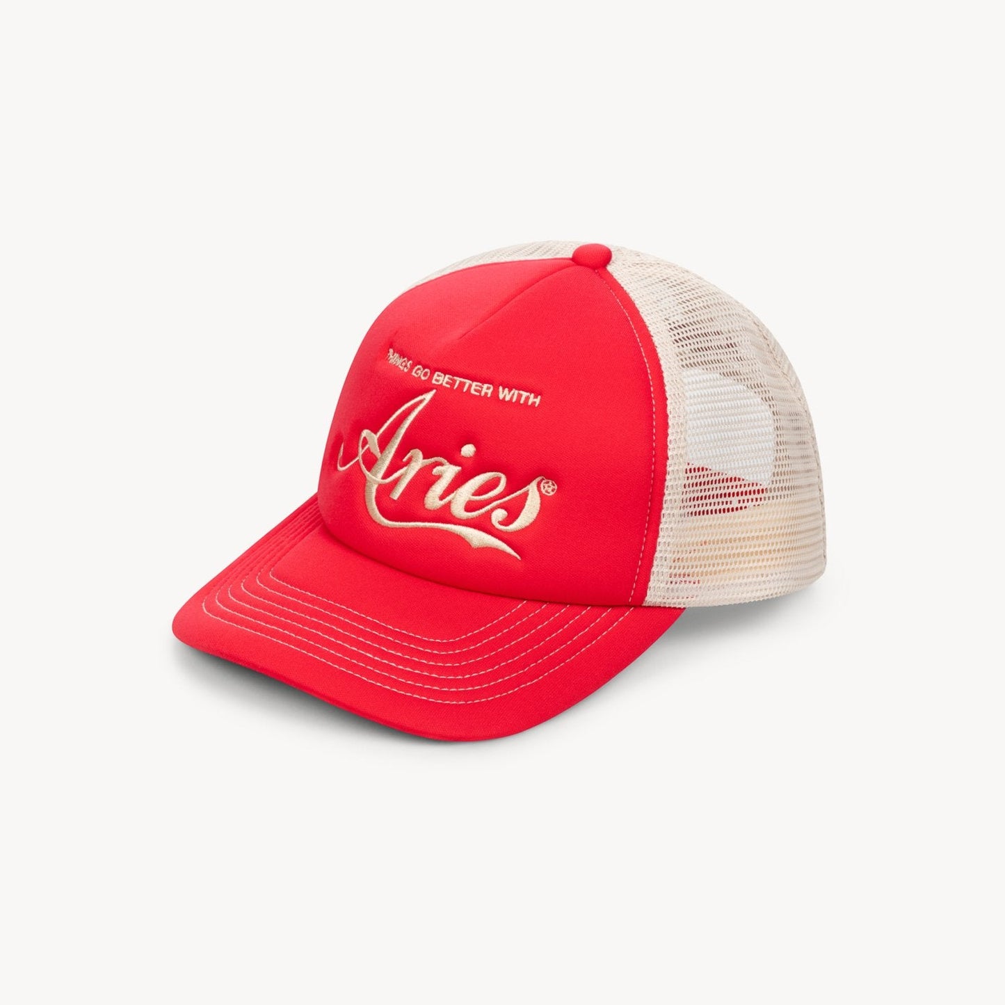 Aries Cola Cap Red 正面斜め画像|Aries公式通販 – STUDY SHOWROOM