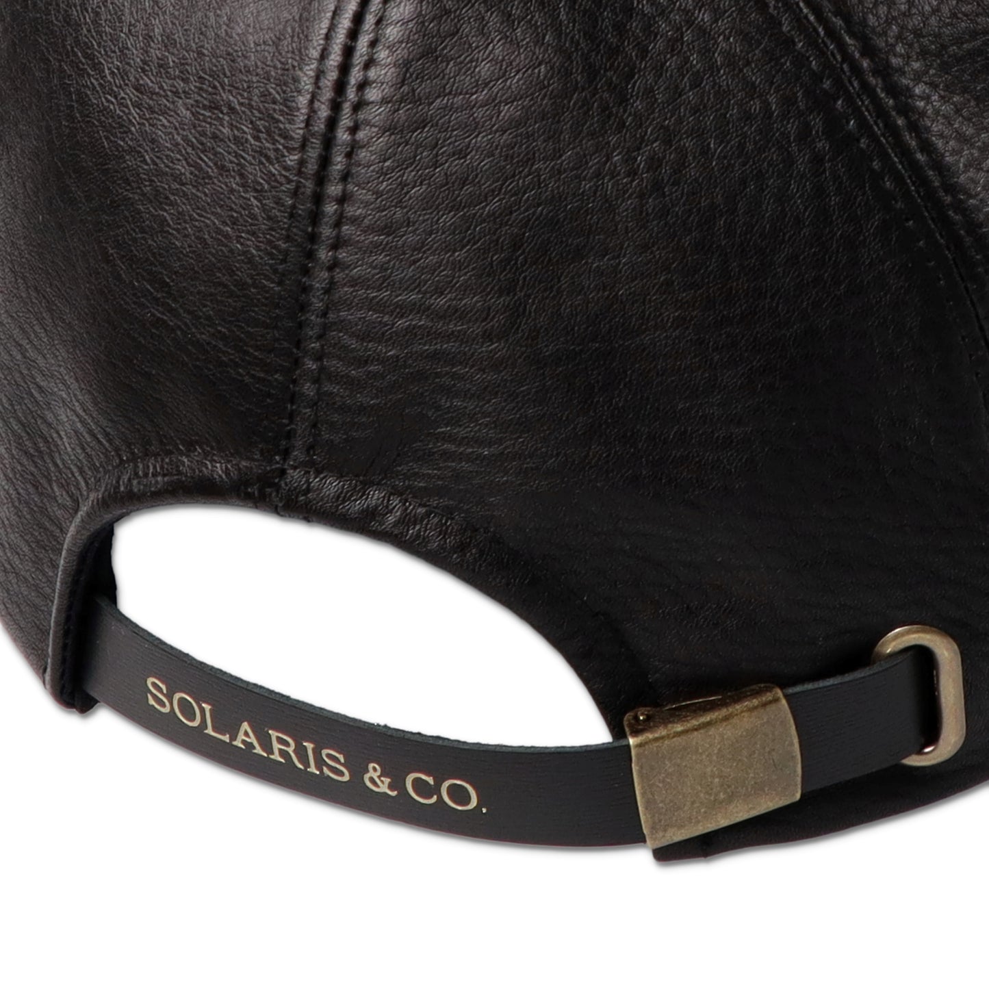 SOLARIS&Co. STEERHIDE LONG VISOR CAP LAPHROIG BLACK【X01009】(N)