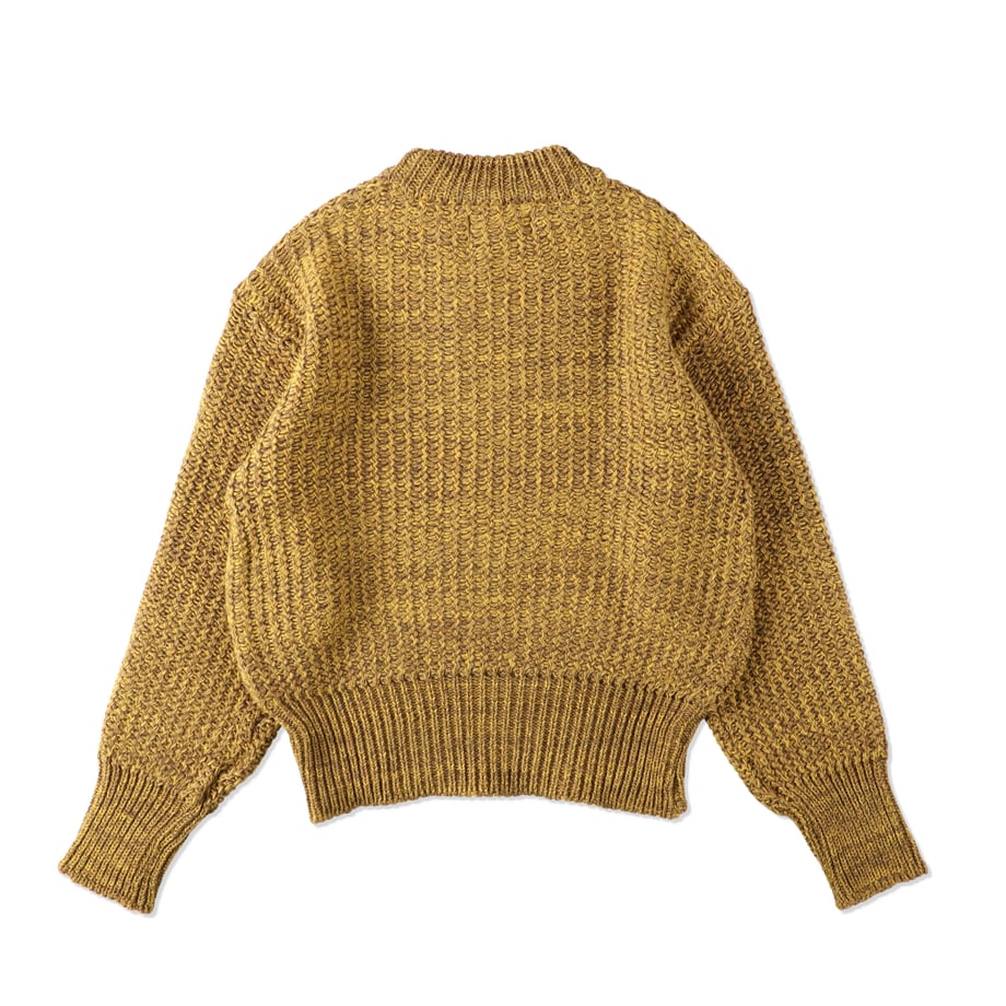 UNITUS(ユナイタス) Low Gauge Melange Knit Yellow Mix 【UTSFW22-KN01】