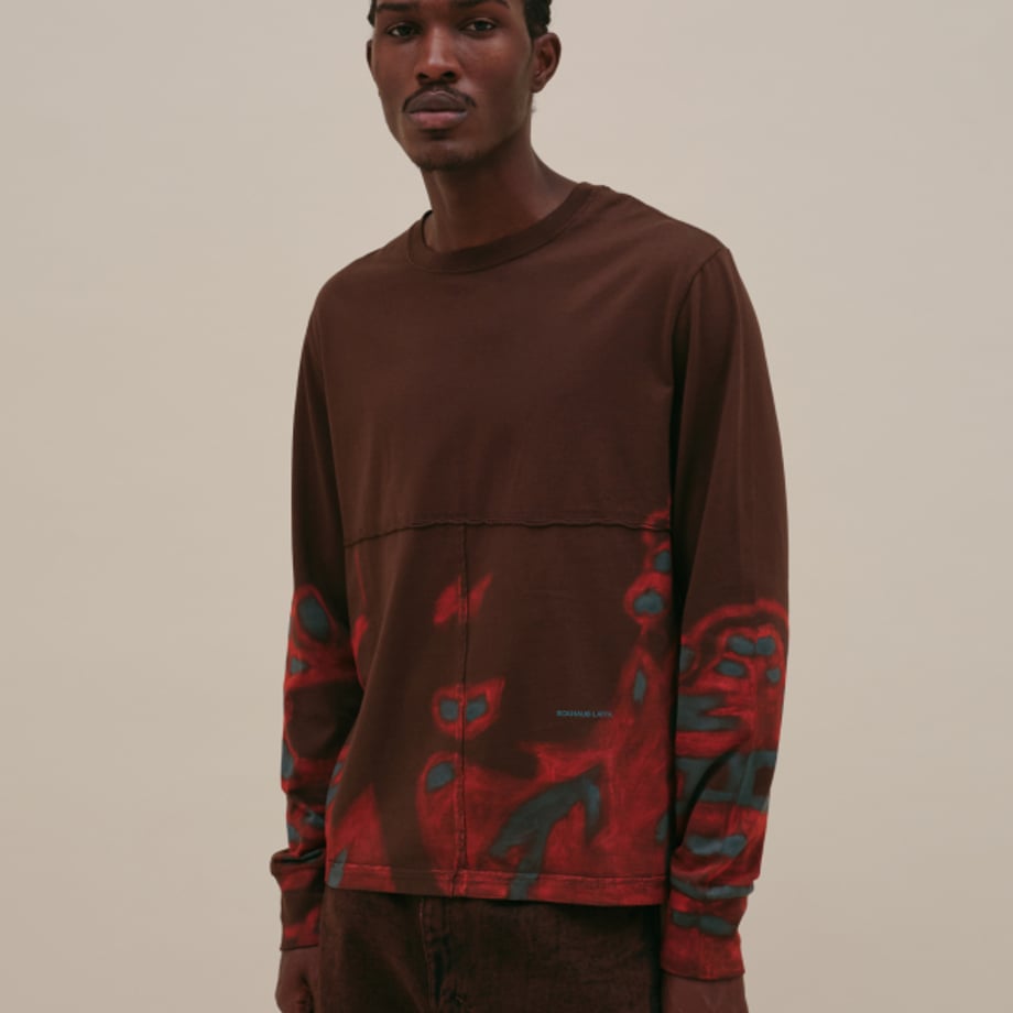ECKHAUS LATTA LAPPED LONG SLEEVE OIL【302-EL-PS25-O】
