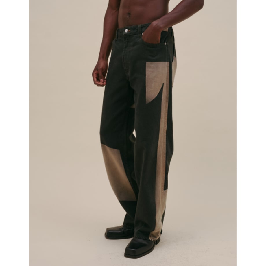 ECKHAUS LATTA WIDE LEG JEAN TILE【334-EL-PS25-T】