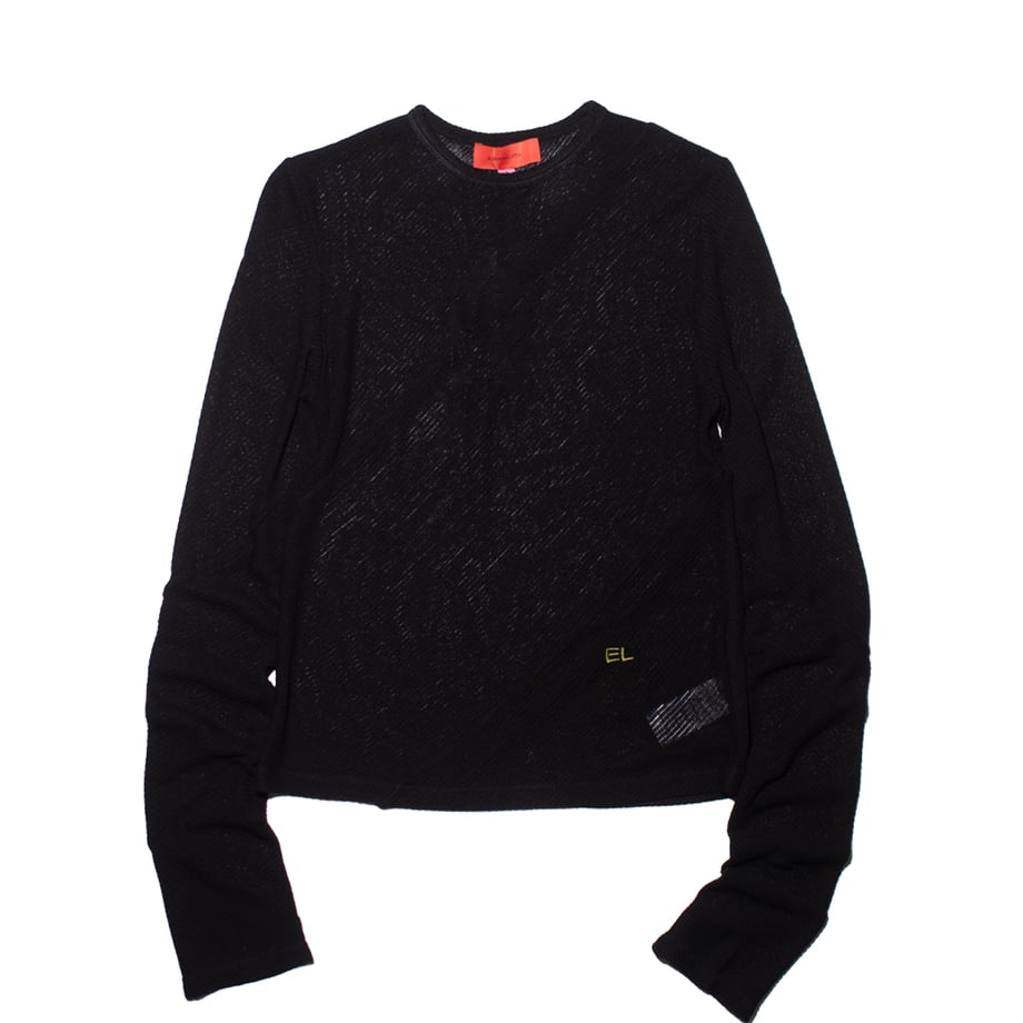 ECKHAUS LATTA SPIRAL LONG SLEEVE JET【1107-EL-PS25-J】(N)