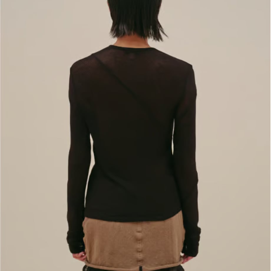 ECKHAUS LATTA SPIRAL LONG SLEEVE JET【1107-EL-PS25-J】(N)