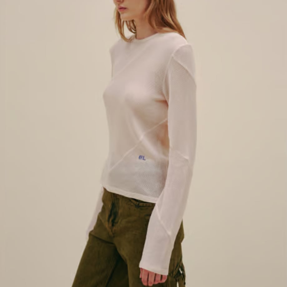 ECKHAUS LATTA SPIRAL LONG SLEEVE OAT【1107-EL-PS25-O 】