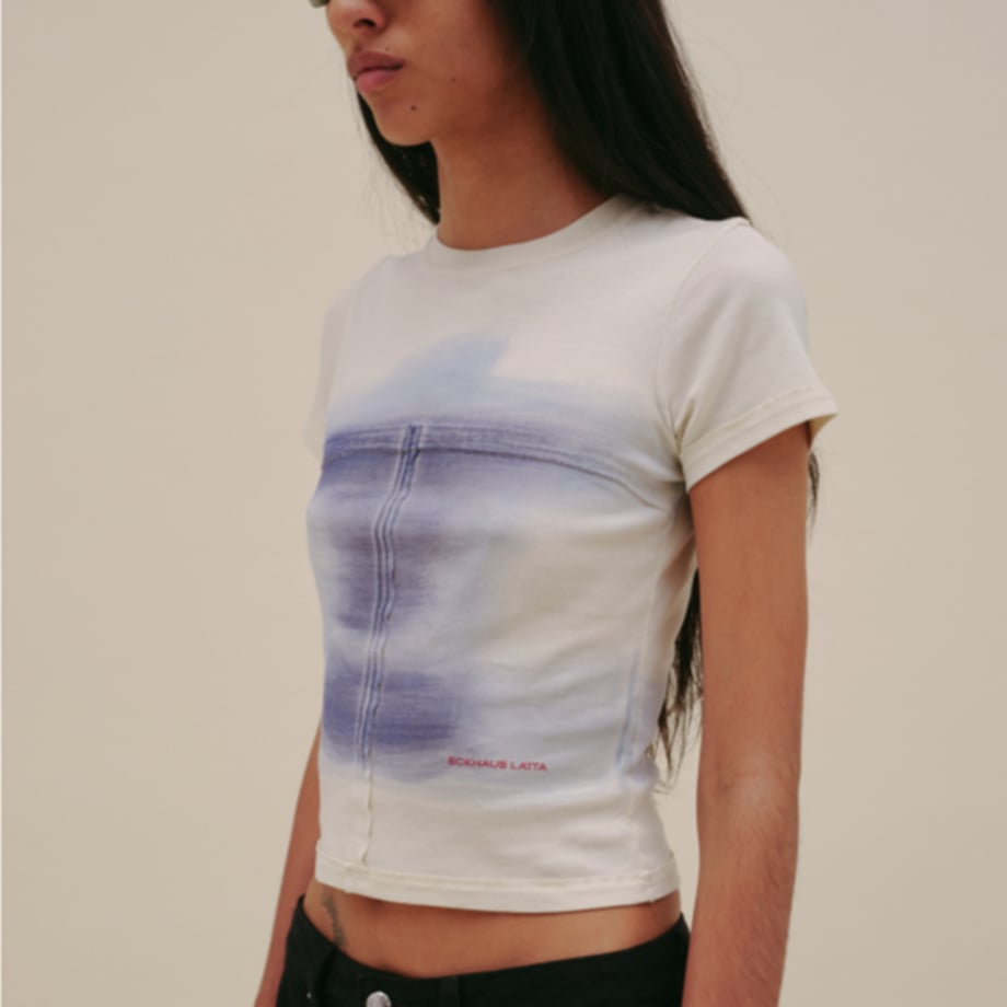 ECKHAUS LATTA LAPPED BABY TEE OASIS【303-EL-PS25-O】(N)