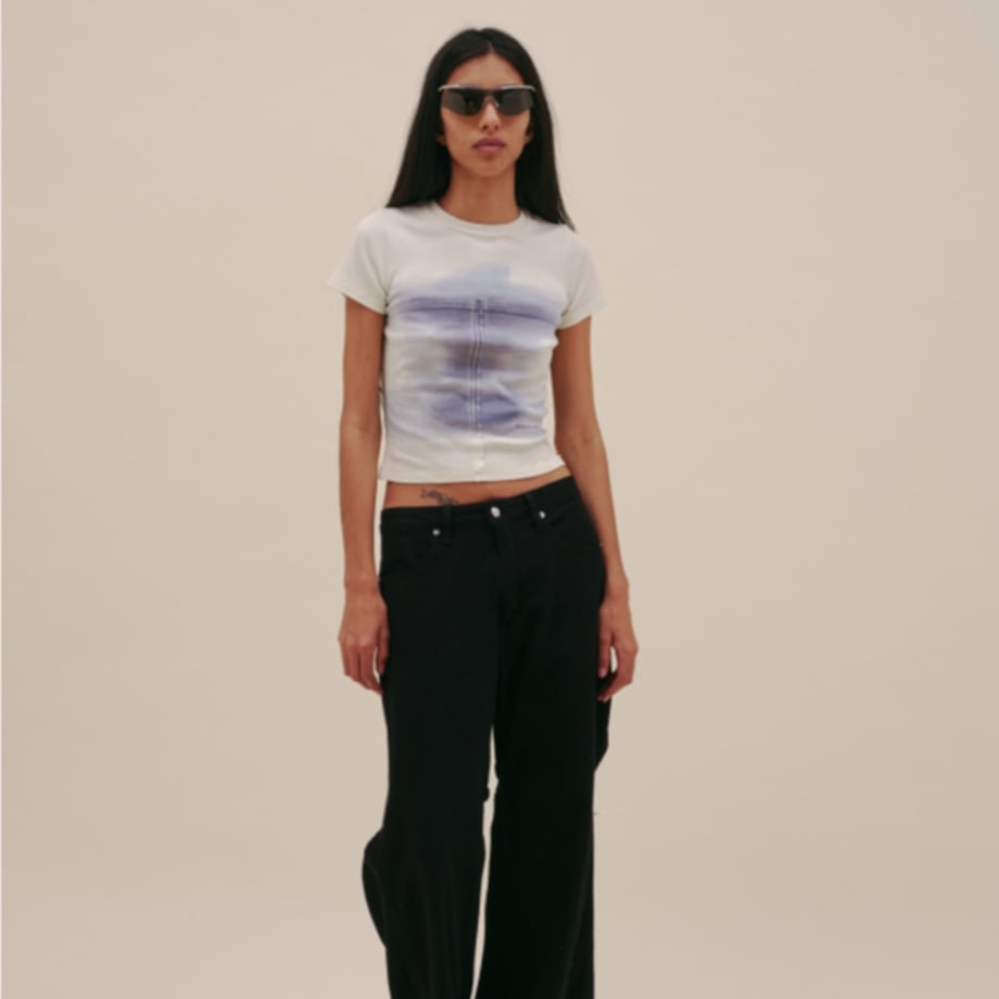 ECKHAUS LATTA LAPPED BABY TEE OASIS【303-EL-PS25-O】(N)