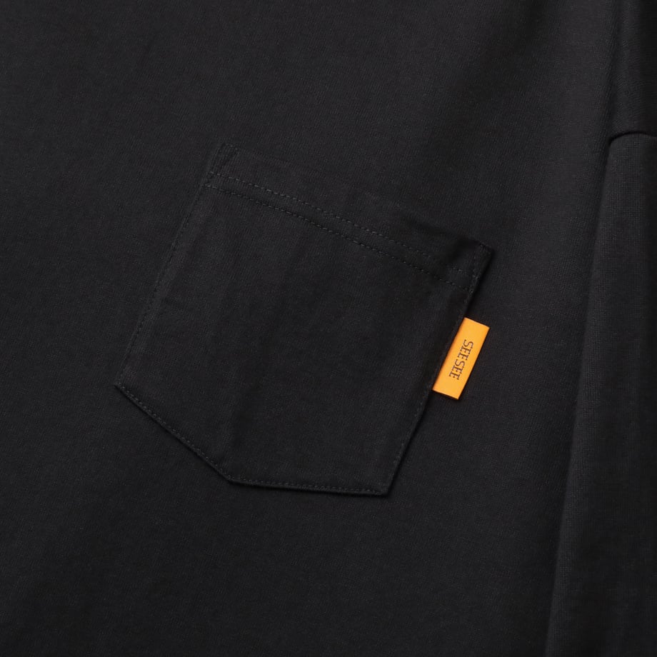 SEE SEE SUPER BIG FLAT SS POCKET TEE【S10】