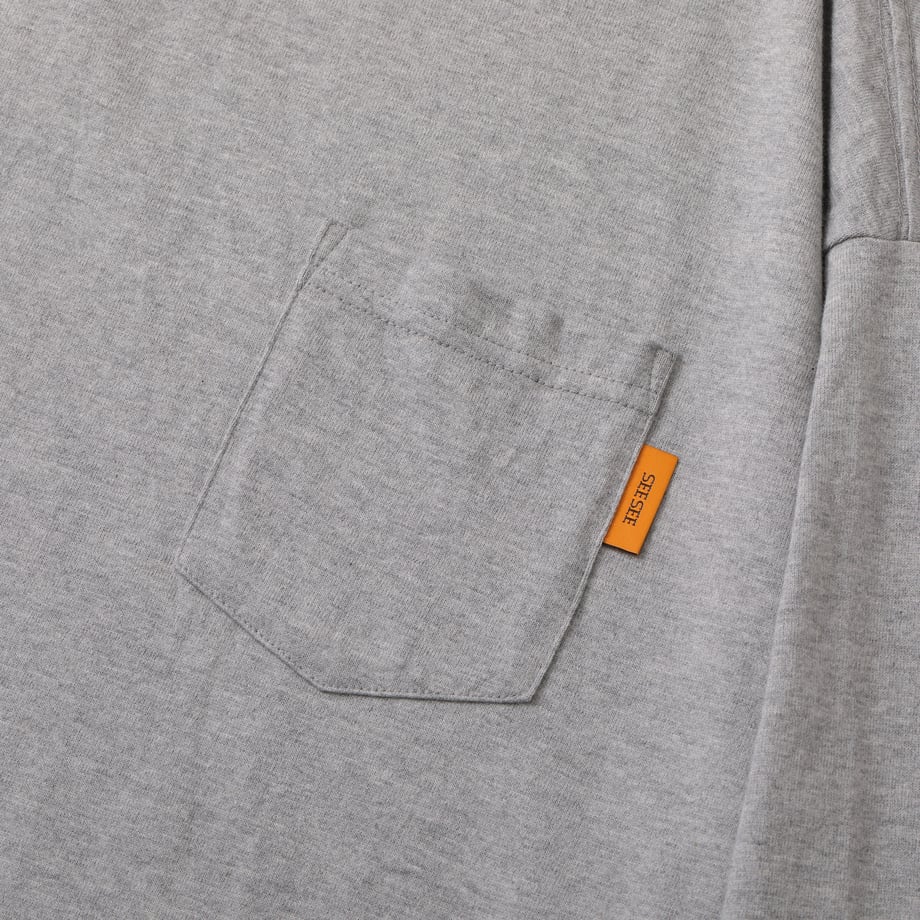 SEE SEE SUPER BIG FLAT SS POCKET TEE【S10】