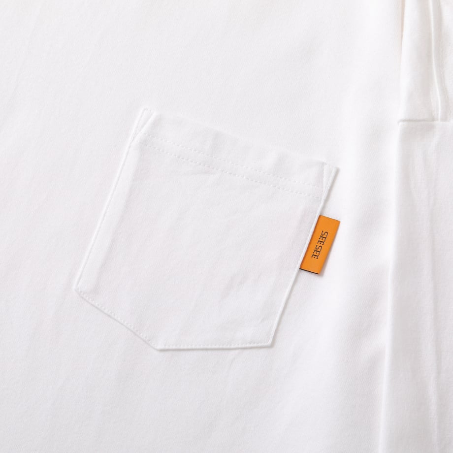 SEE SEE SUPER BIG FLAT SS POCKET TEE【S10】