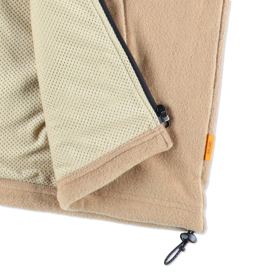 SEE SEE FLEECE VEST【BROWN BEIGE】
