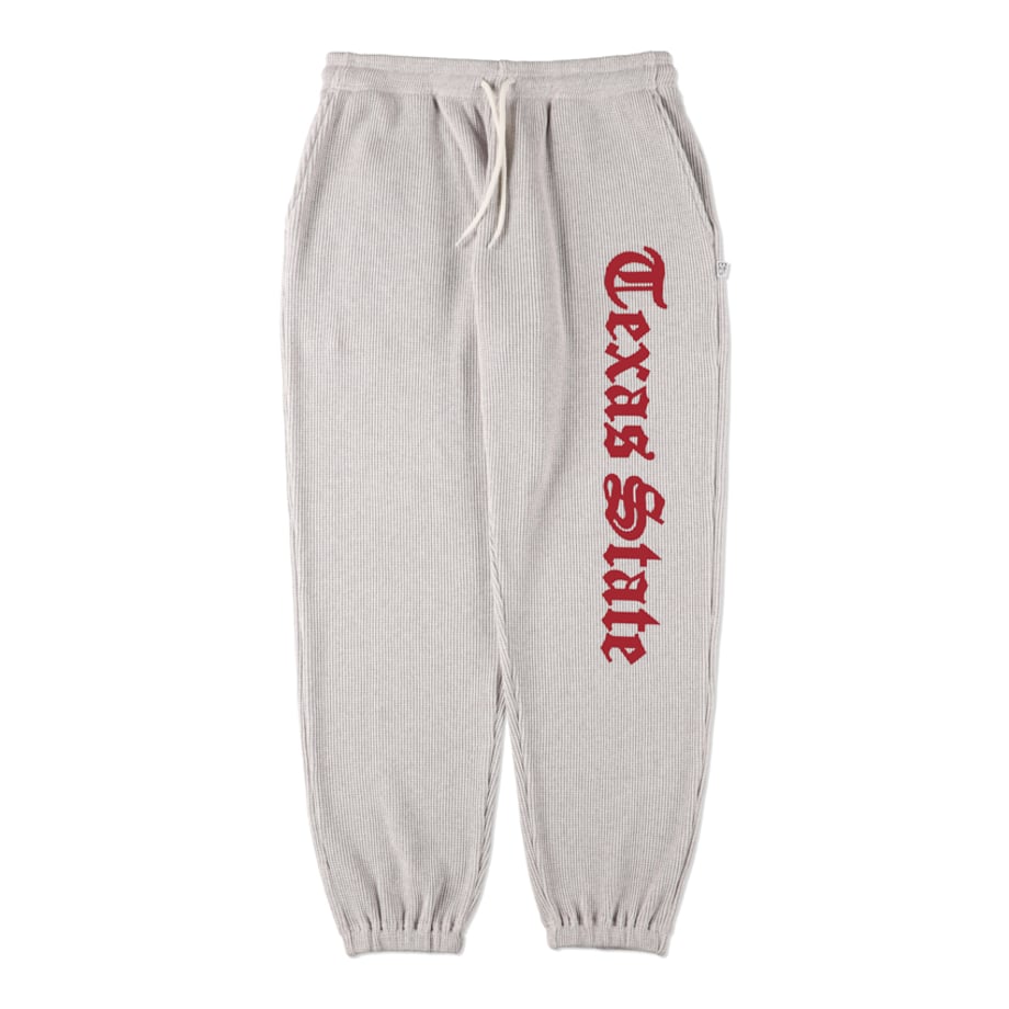 COSMOS TEXAS texas state pants ash grey-burgundy【ctfw24p01】(N)