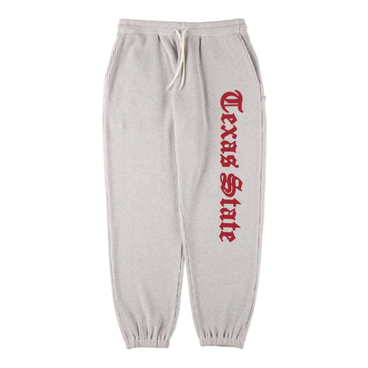 COSMOS TEXAS  texas state pants ash grey-burgundy【ctfw24p01】(N)