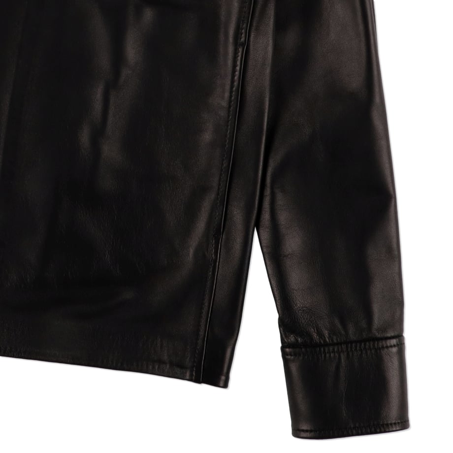 MARNI Nappa leather shirt with animalier shearling collar【CUMY0025Q1ULA736】(N)