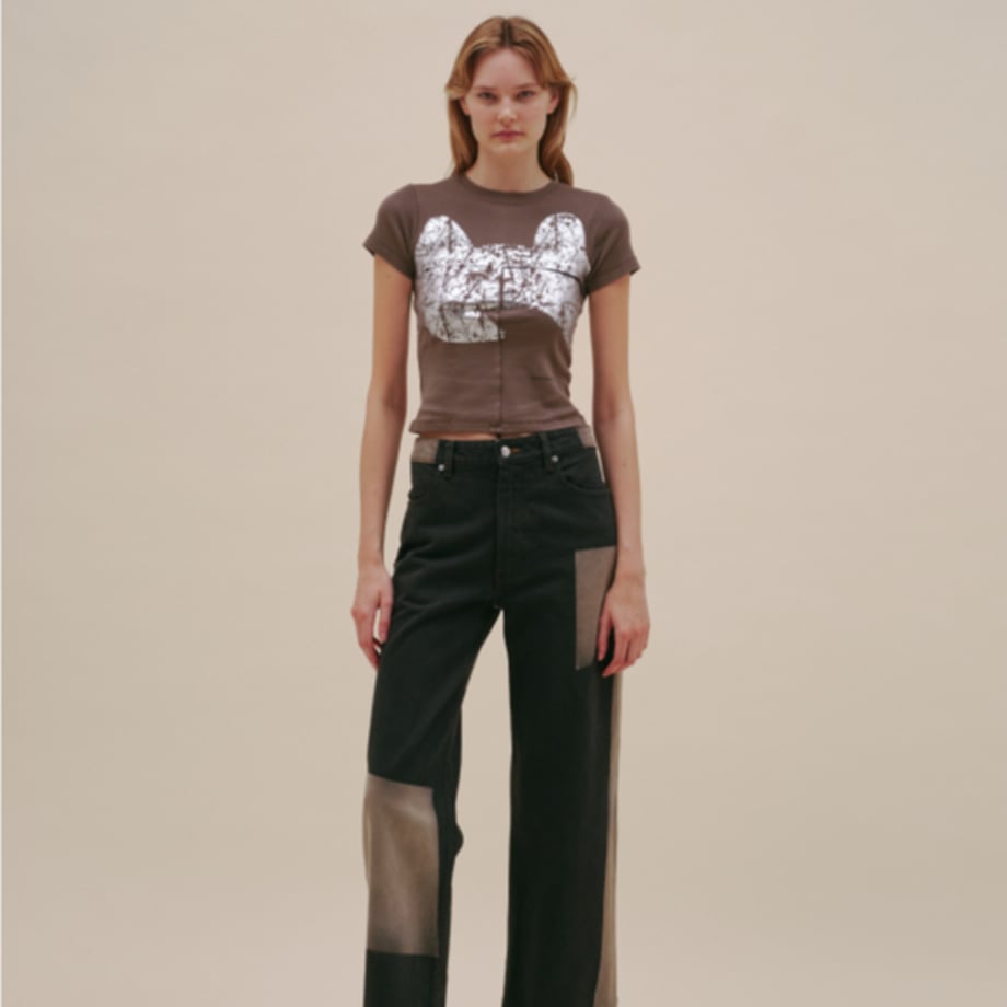 ECKHAUS LATTA LAPPED BABY TEE REFLECTOR【303-EL-PS25-R】