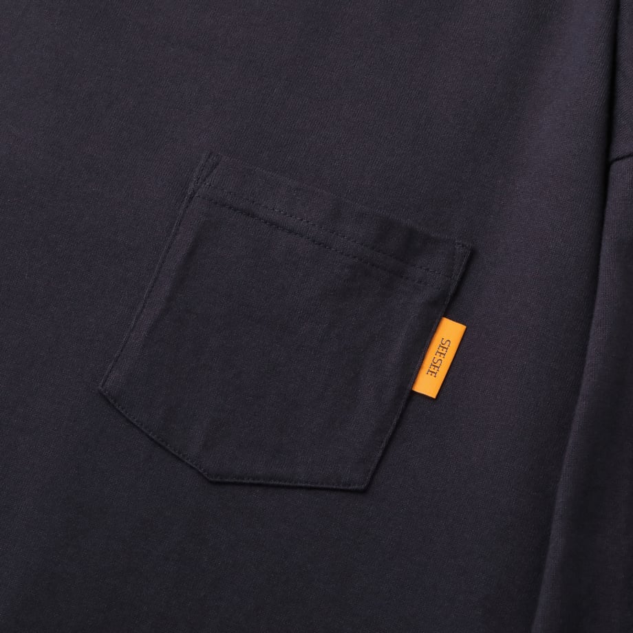 SEE SEE SUPER BIG FLAT SS POCKET TEE【S10】