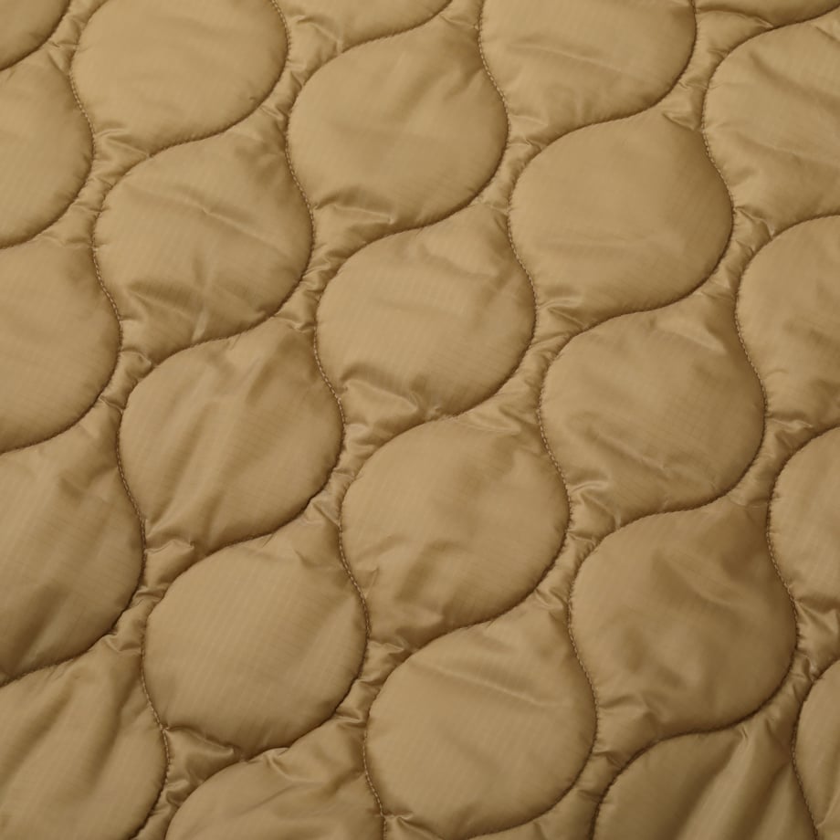 S.F.C QUILTED PUFF JACKET Khaki / Beige - エスエフシー 生地