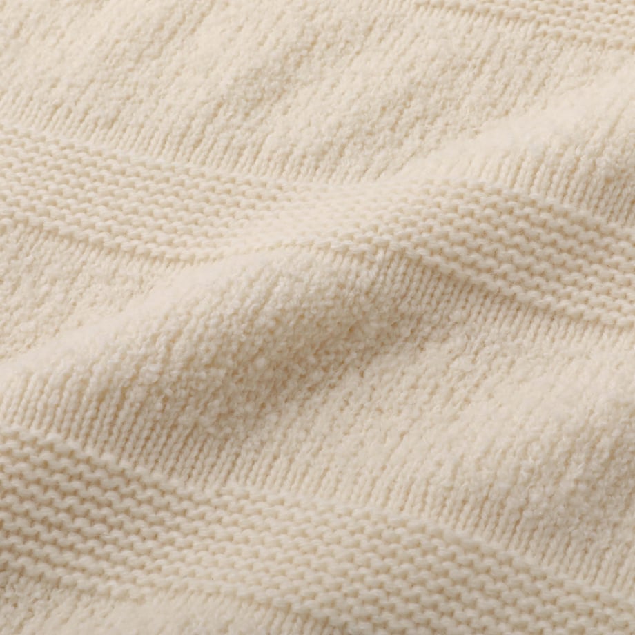 S.F.C SIDE STRIPES KNIT Off White - エスエフシー 生地