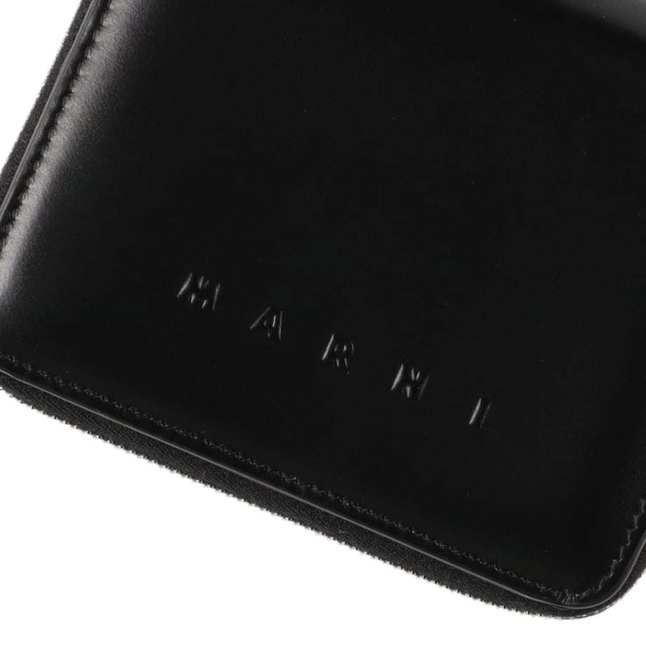 MARNI COMPACT ZIP AROUND BLACK【PFMI0096Q0P5298】(N)