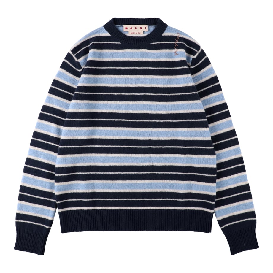 MARNI ROUNDNECK SWEATER BLUE LILAC【GCMG0434Q0UFZ385】