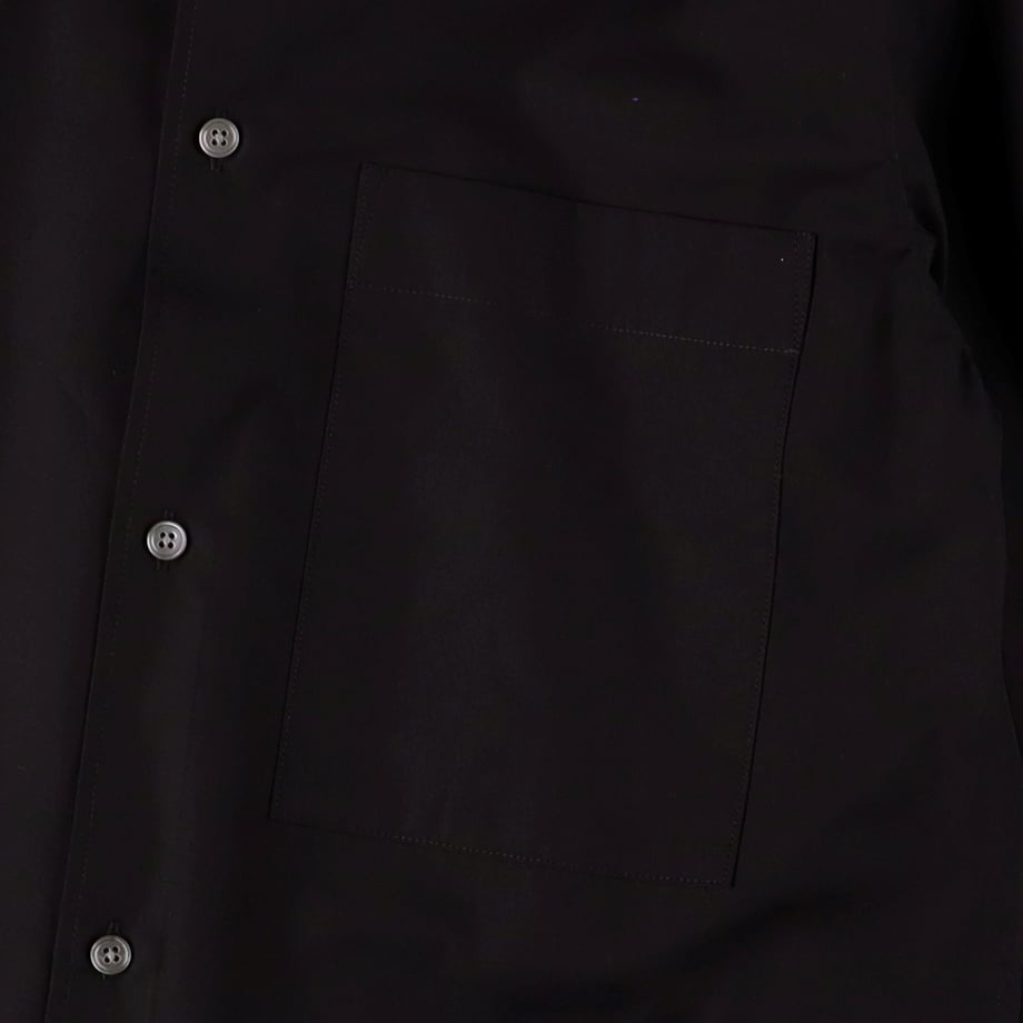 STUDIO NICHOLSON SLIM PATCH POCKET SHIRT "FOXE" DARKEST NAVY【SNM-1125】