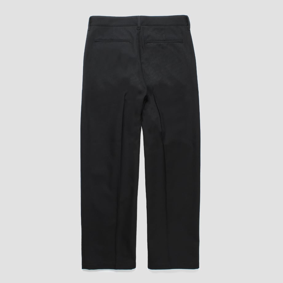 CABARET POVAL Light Wool Gabadine Trousers Black【25SS-PVA-PT03】