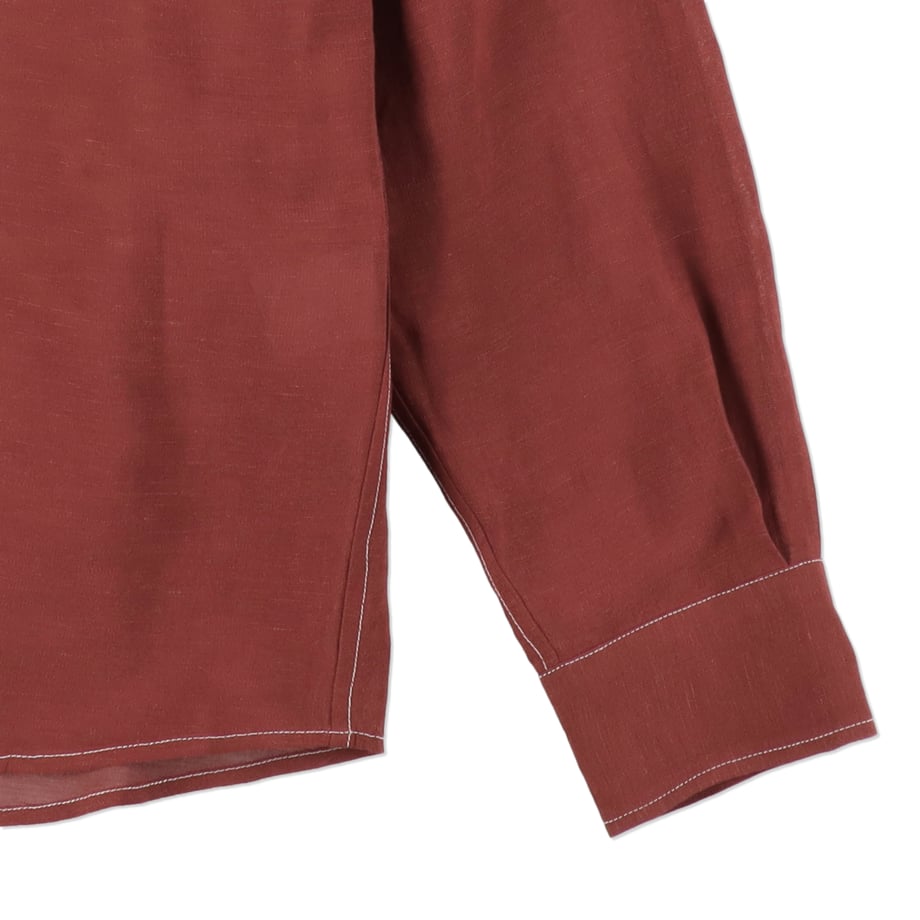 ENCOMING OPEN COLLAR SHIRT RED【OPSH -R】