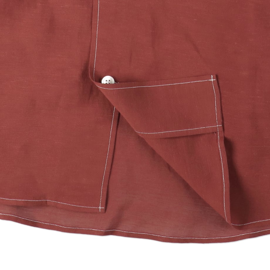 ENCOMING OPEN COLLAR SHIRT RED【OPSH -R】