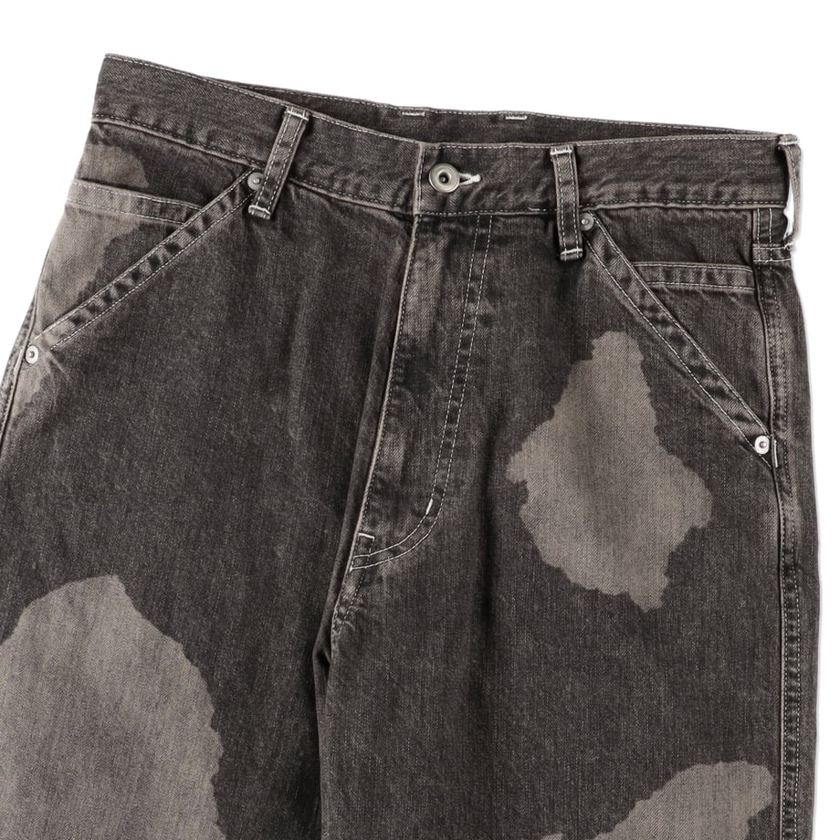 ENCOMING SPOTTED DENIM TROUSER BLACK【SPDTR-B】(N)