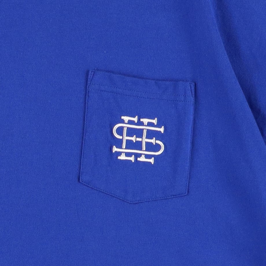 【S9-1】SEE SEE SUPER BIG FLAT POCKET TEE【LA BLUE】