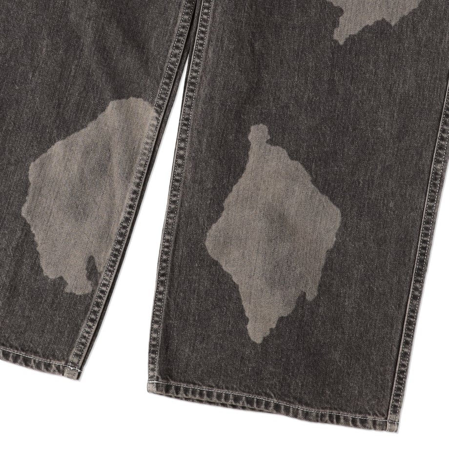 ENCOMING SPOTTED DENIM TROUSER BLACK【SPDTR-B】(N)
