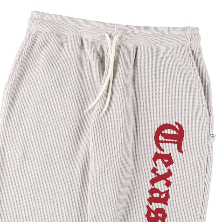 COSMOS TEXAS texas state pants ash grey-burgundy【ctfw24p01】(N)