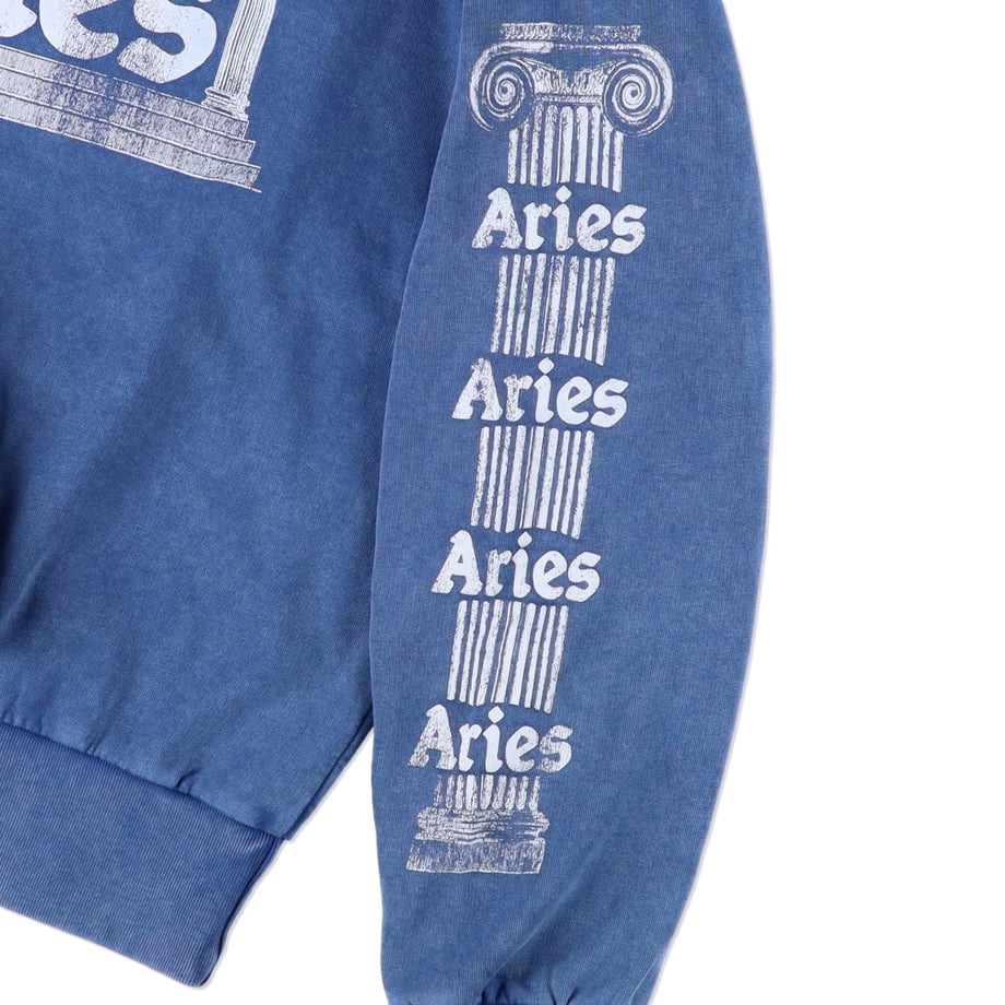 ARIES Aged Ancient Column Sweat Blue【AR20033.01】