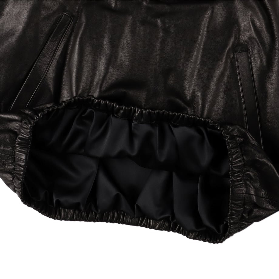 HENER Leather Anorak BLACK