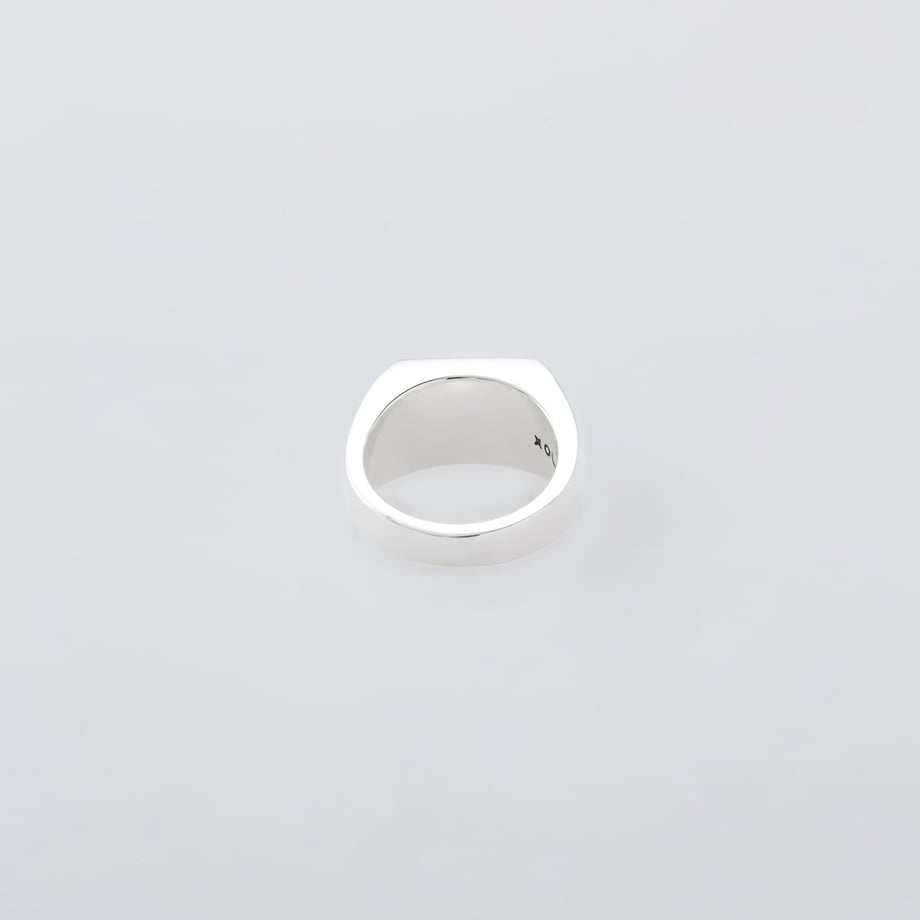 XOLO Signet with Gray Flower Ring【XOR084】(N)