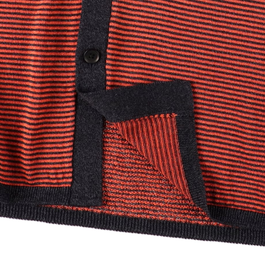 MAYKAM CARDIGAN CHARCOAL×ORANGE【2401-031】