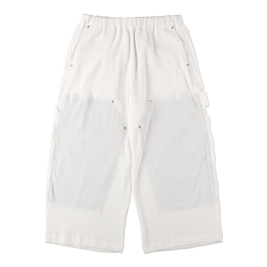 COSMOS TEXAS waffle easy double knee pants white【ctss25p01】