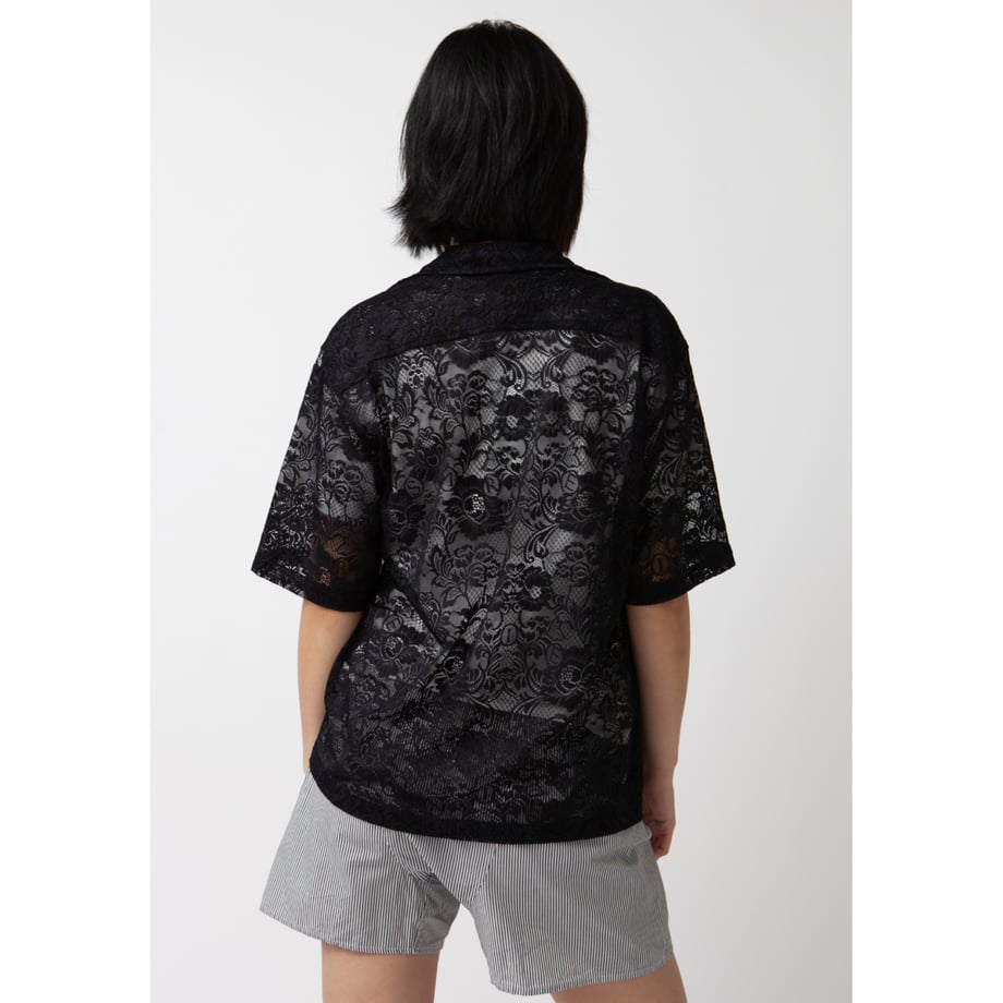 ARIES Lace Hawaiian Shirt Black【AR40103.01】