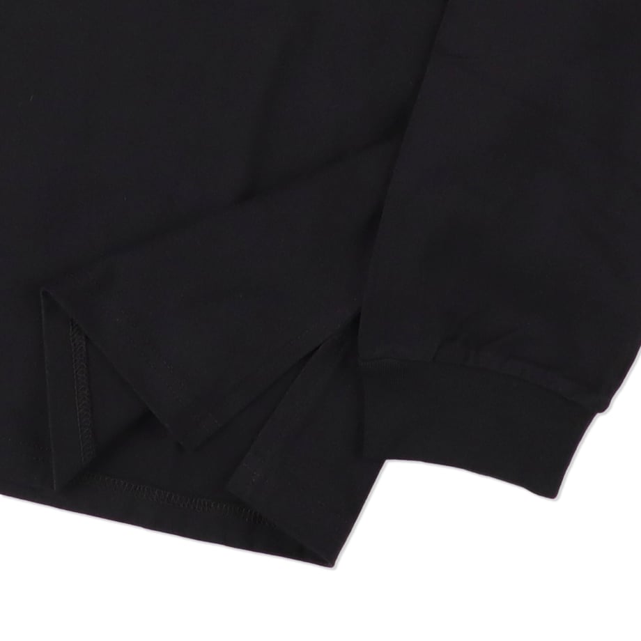 SOLARIS SPORTS EMBROIDERY LOGO L/S TEE BLACK【SOLFW23CS03】
